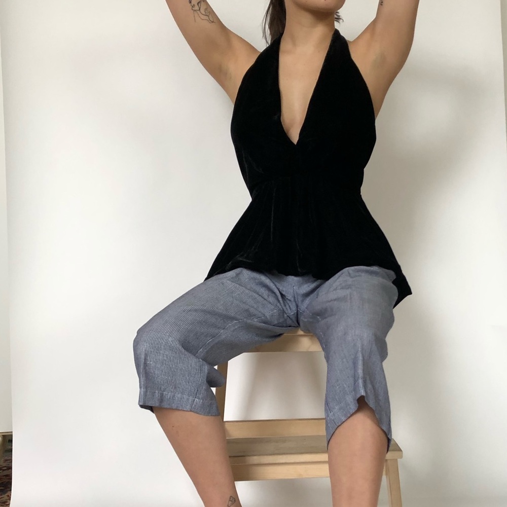 Free People Velvet Halter top